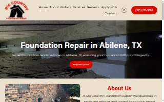 Big Country Foundation Repair website