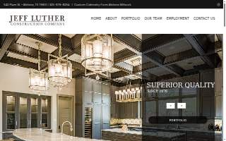 Jeff Luther Construction website