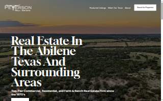 Peterson Real Estate website