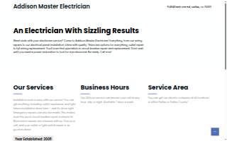 Addison Master Electrician website