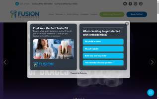 Fusion Orthodontics website