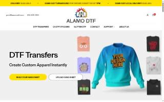 Alamo DTF Center - DTF Print San Antonio website