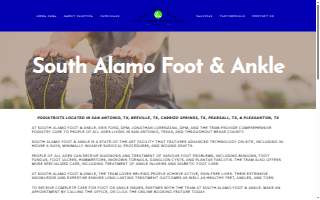 South Alamo Foot & Ankle website