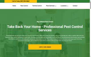 Bug Defense Pest Control website