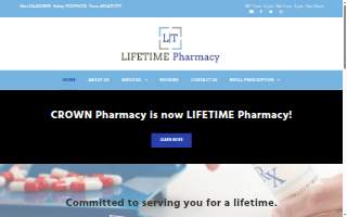 LIFETIME Pharmacy website