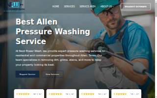 Next Power Wash website
