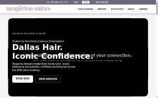 Tangerine Salon website