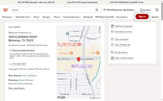 Walgreens Pharmacy website
