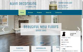 Alvin Decorating & Floors, Inc. website