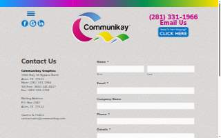 Communikay Graphics website
