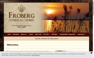 Froberg Funeral Home Inc website