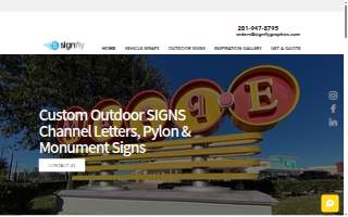 Signfly Graphics website