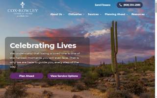 Cox-Rowley Funeral Home website