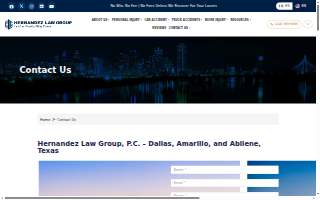 Hernandez Law Group, P.C. website