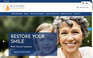 High Plains Oral & Facial Surgeons website