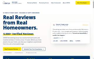 Zintex Remodeling Group website