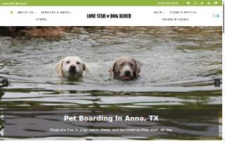Lone Star Dog Ranch website
