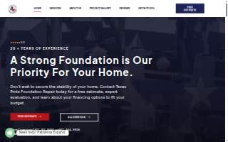 Texas Pride Foundation Repair LLC of Arlington website