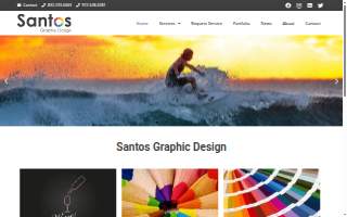 Santos Graphic Design website