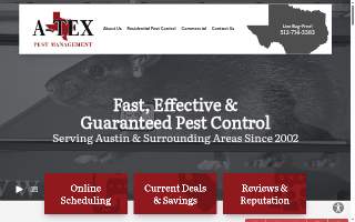 A-Tex Pest Management, Inc. website