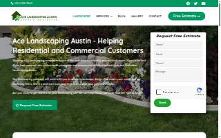 Ace Landscaping Austin - Design & Installation website