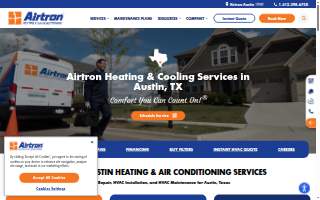 Airtron Heating & Air Conditioning of Austin website
