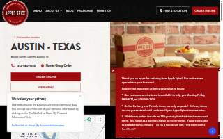 Apple Spice Box Lunch Delivery & Catering Austin website