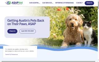 ASAP Vet: Veterinary Urgent Care website