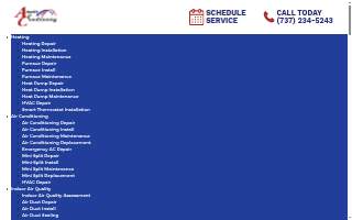 Austin Air Conditioning website