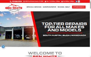 Ben White Automotive website