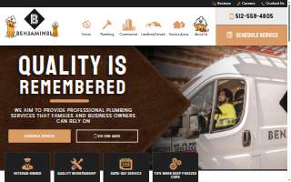 BenjaminBL Plumbing website