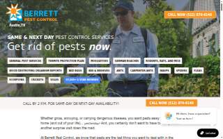 Berrett Home Services of Austin website