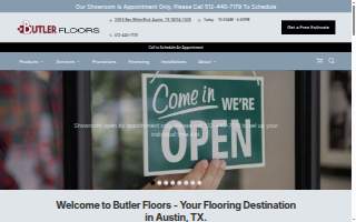 Butler Floors website