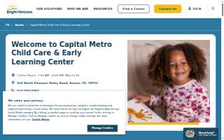Capital Metro Child Care & Early Learning Center website