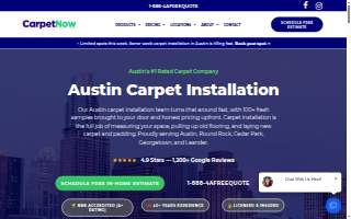 Carpet Now - Austin Carpet Installation website