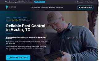 ClearDefense Pest Control of Austin website