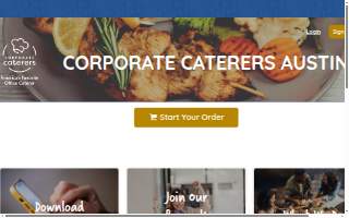 Corporate Caterers Austin website