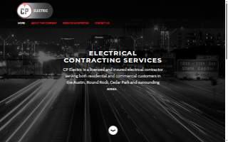 CP Electrical Contractors website