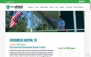EcoShield Pest Solutions of Austin website