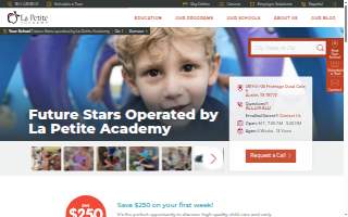 Future Stars Operated by La Petite Academy website