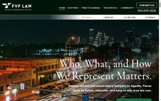 FVF Law Firm - Injury & Wrongful Death Lawyers - Austin website