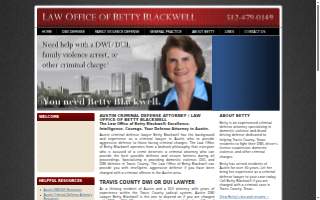 Law Office of Betty Blackwell website