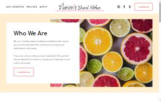 Manon's Shared Kitchen - Commercial Kitchen website