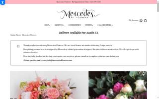 Mercedes Flowers website