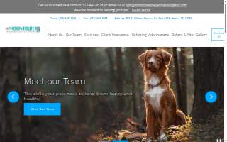 Moontower Veterinary Surgery Center website