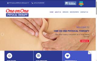 One on One Physical Therapy website