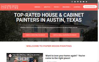 Paper Moon Painting of Austin website