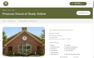 Primrose School of Shady Hollow website