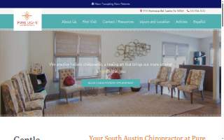 Pure Light Chiropractic website