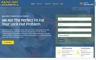Rapid Pro Locksmith website